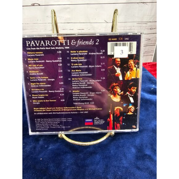 PAVAROTTI & FRIENDS 2 Bryan Adams Bocelli Andreas Vollenweider Gustafson 1994 CD - Picture 3 of 5